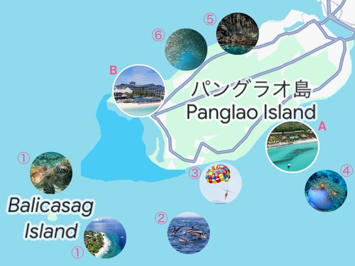 パングラオ地図
